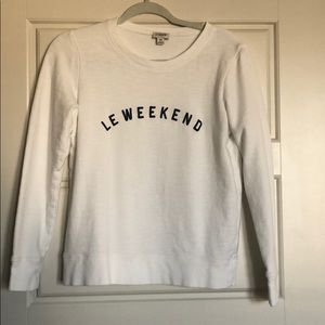 [XS] J.Crew White Sweatshirt